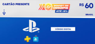 R$60 PlayStation Store - Cartão Presente Digital
