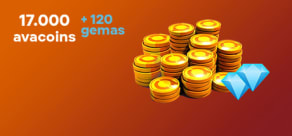 17.000 Avacoins + 120 Gemas - Avakin Life