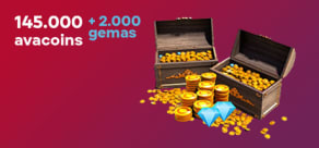 145.000 Avacoins + 2000 Gems - Avakin Life