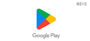 Google Play R$15 - Gift Card Digital