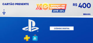 R$400 PlayStation Store - Cartão Presente Digital