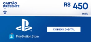 R$450 PlayStation Store - Cartão Presente Digital