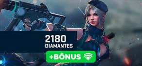 Free Fire - 2180 Diamantes + 20% de Bônus