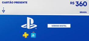 R$360 PlayStation Store - Cartão Presente Digital