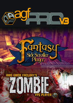 Axis Game Factory + Zombie FPS and Fantasy Side-Scroller Player
