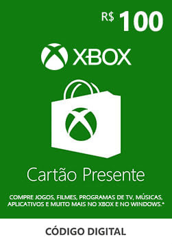 Xbox - Cartão Presente Digital 100 Reais