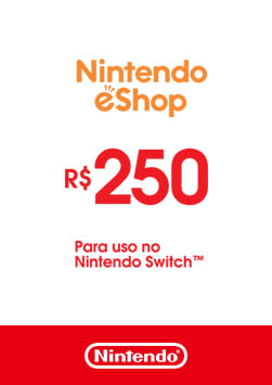 Nintendo - Gift Card Digital 250 Reais
