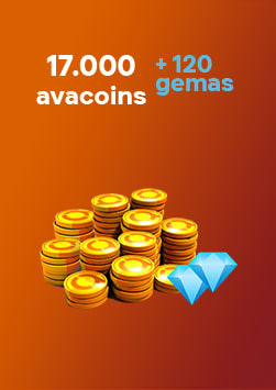 17.000 Avacoins + 120 Gemas - Avakin Life