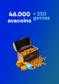 46.000 Avacoins + 250 Gemas - Avakin Life