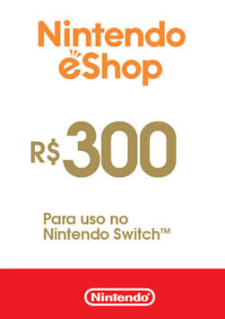 Gift Card Nintendo: 100 Reais - Cartão Presente Digital