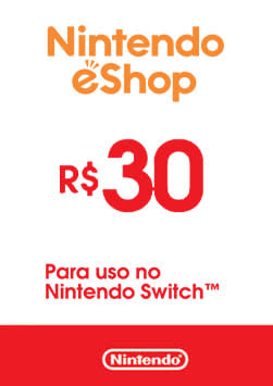 Nintendo - Gift Card Digital 30 Reais