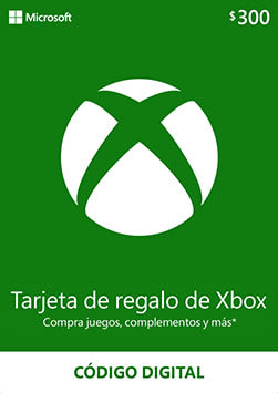 Xbox - Tarjeta de Regalo Digital 300 MXN