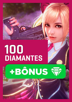 Free Fire - 100 Diamonds + 10% Bônus