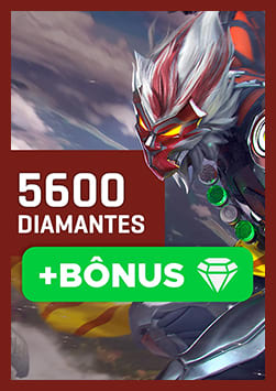 Free Fire - 5600 Diamantes + 10% de Bônus