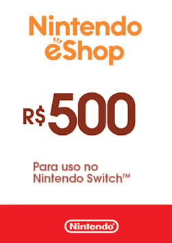Nintendo - Gift Card Digital 500 Reais