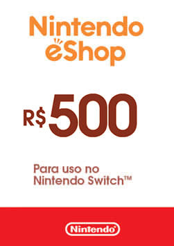 Gift Card Nintendo Switch 50 reais - Envio Digital - Gift Card Online