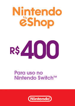 Nintendo - Gift Card Digital 400 Reais