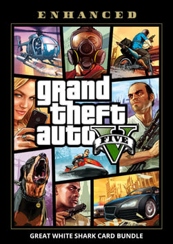 Grand Theft Auto V Enhanced + Great White Shark Card