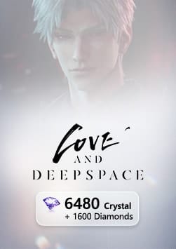 Love and Deepspace - 6480 Crystals + 1600 Diamonds