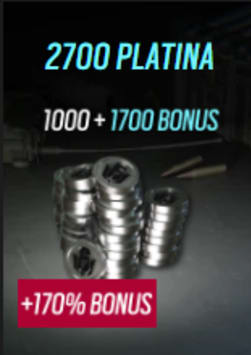 Rainbow Six Mobile - First Purchase - 2700 Platina (1000 + 1700 de bônus)