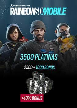 Rainbow Six Mobile - 3500 Platina (2500 + 1000 de bônus)