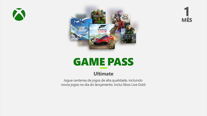 Gift card digital xbox game pass ultimate 1 ano