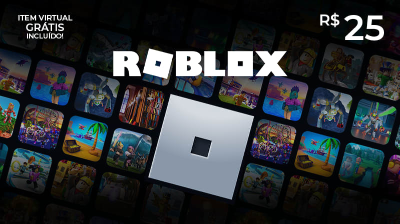 Cartão Presente Roblox - R$25 Reais Código Digital