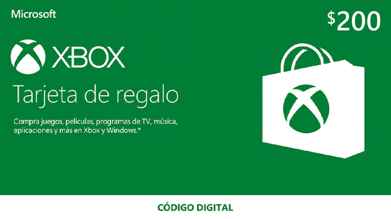 Xbox - Digital Gift Card 200 MXN - PC - Buy it at Nuuvem