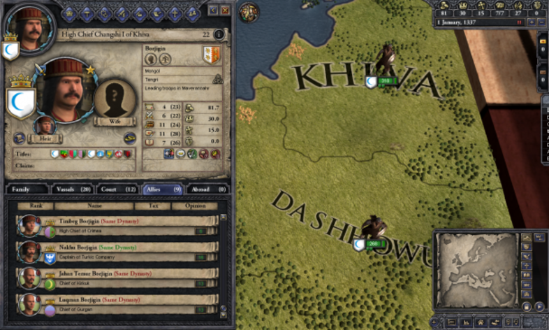 Screenshot 5 - Crusader Kings II: Mongol Faces