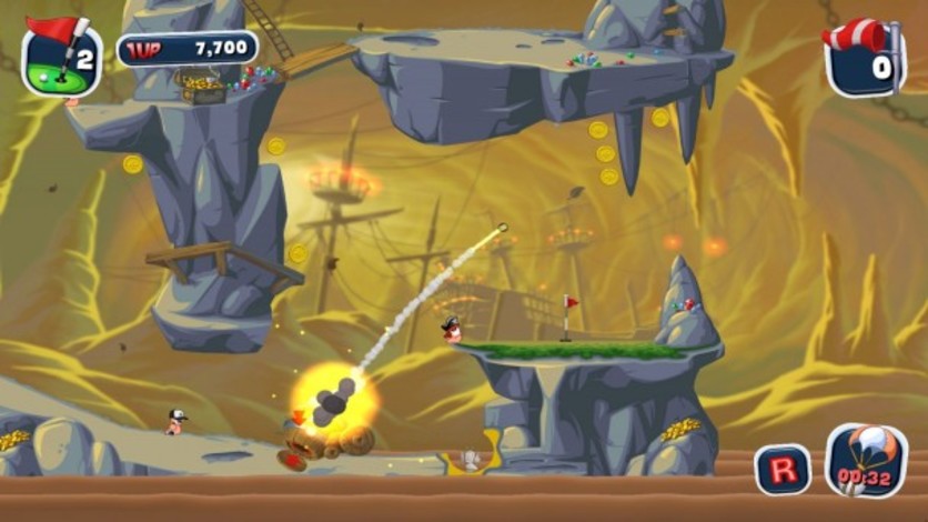 Captura de pantalla 2 - Worms Crazy Golf