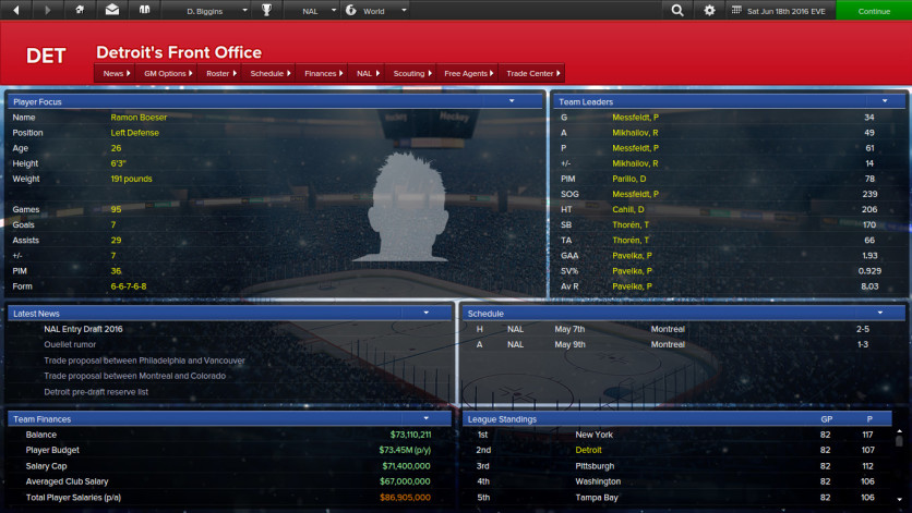 Screenshot 2 - Eastside Hockey Manager