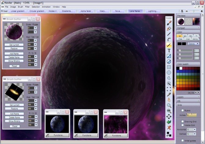 Screenshot 10 - PD Howler 9.6 Digital Painter and Visual FX box