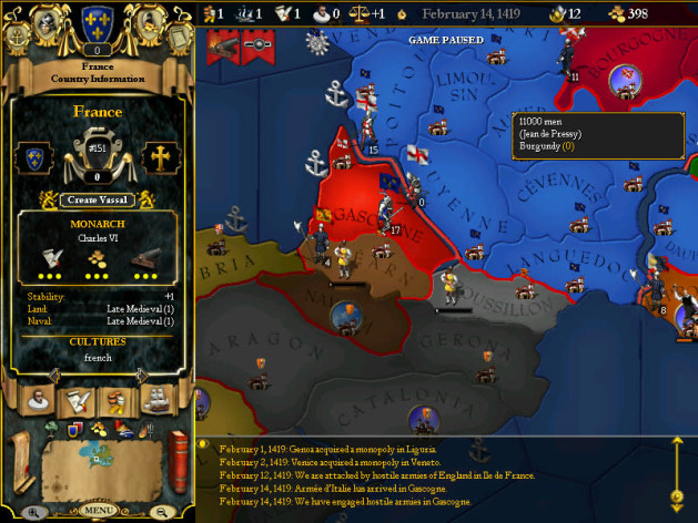 Captura de pantalla 5 - For The Glory: A Europa Universalis Game
