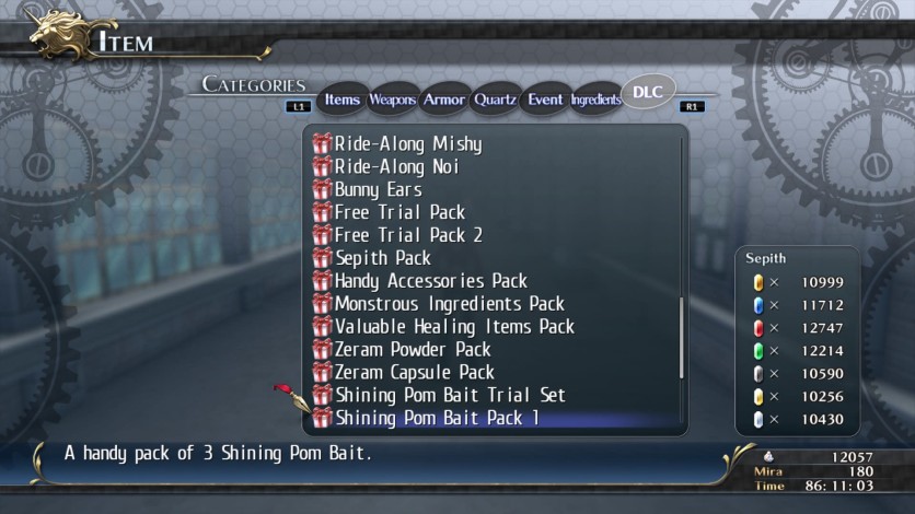 Screenshot 1 - The Legend of Heroes: Trails of Cold Steel - Shining Pom Baits