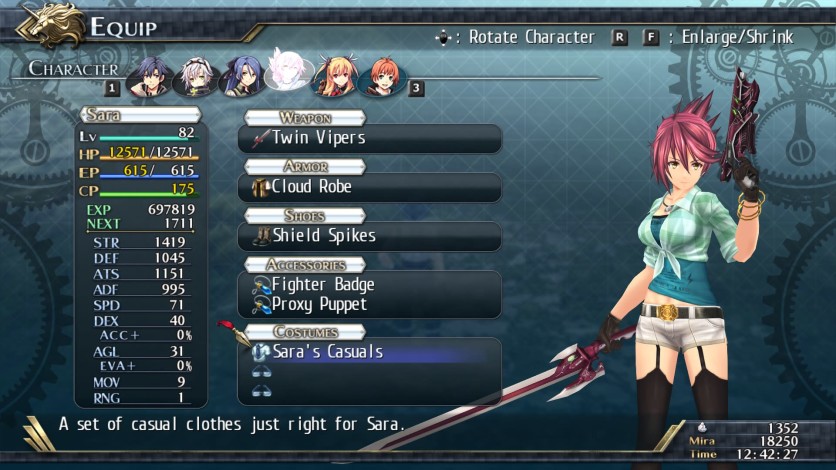 Screenshot 4 - The Legend of Heroes: Trails of Cold Steel II - All Casual Clothes