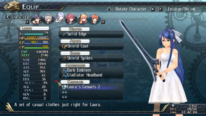 Screenshot 3 - The Legend of Heroes: Trails of Cold Steel II - All Casual Clothes