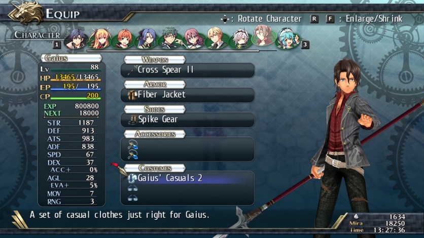 Screenshot 10 - The Legend of Heroes: Trails of Cold Steel II - All Casual Clothes