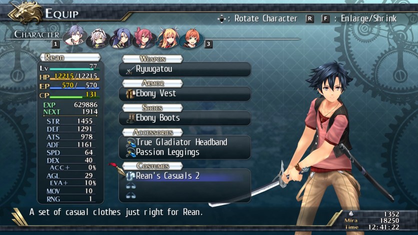 Screenshot 1 - The Legend of Heroes: Trails of Cold Steel II - All Casual Clothes