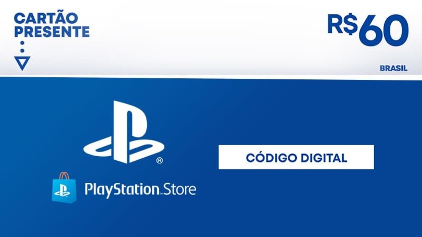 Comprar Cartão PSN Gift Card 60 Reais PS4 Playstation Store