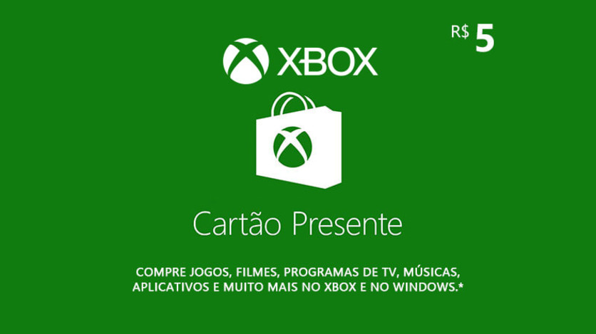 Screenshot 1 - Xbox - Cartão Presente Digital 5 Reais