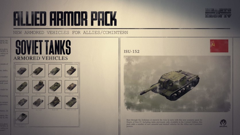 Captura de pantalla 6 - Hearts of Iron IV: Allied Armor Pack