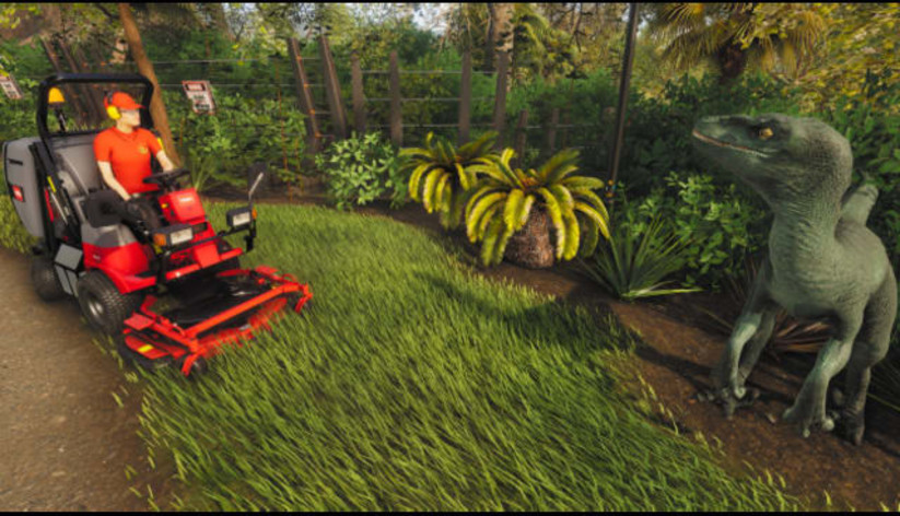 Screenshot 2 - Lawn Mowing Simulator: Dino Safari