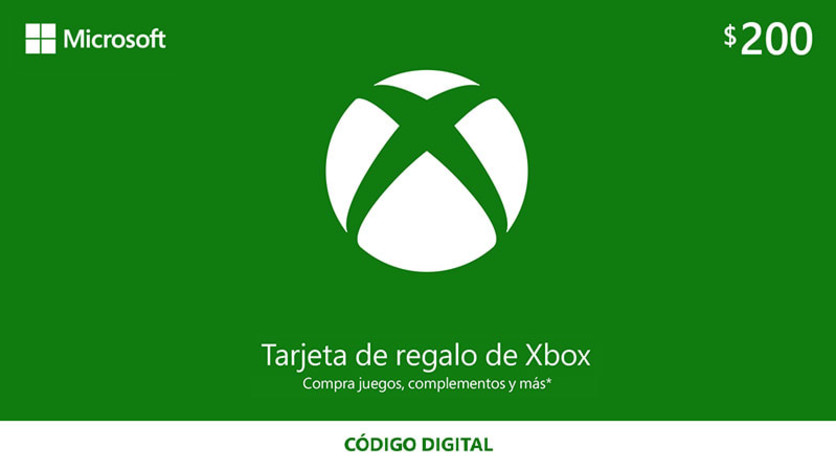 Captura de pantalla 1 - Xbox - Tarjeta de Regalo Digital 200 MXN