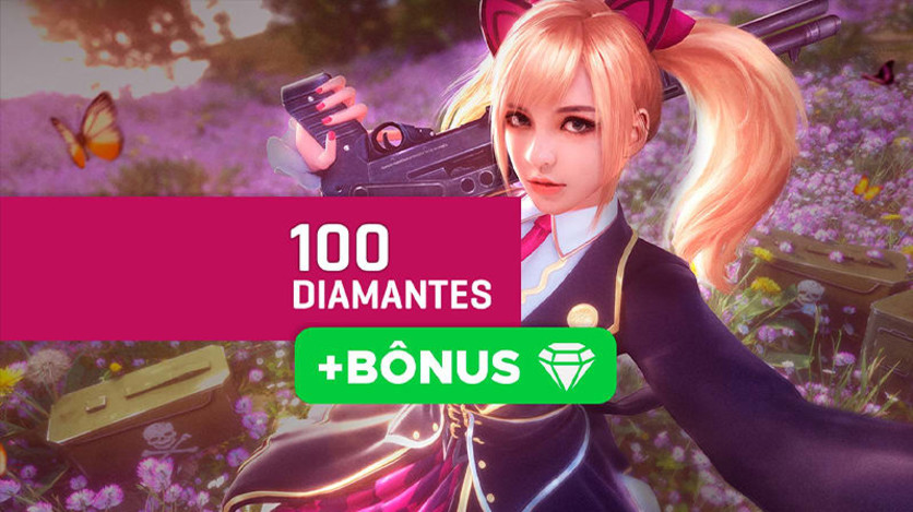 Screenshot 1 - Free Fire - 100 Diamantes + 10% de Bônus