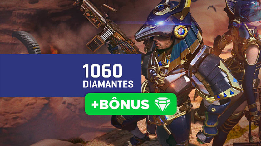 Screenshot 1 - Free Fire - 1060 Diamonds + 10% Bônus