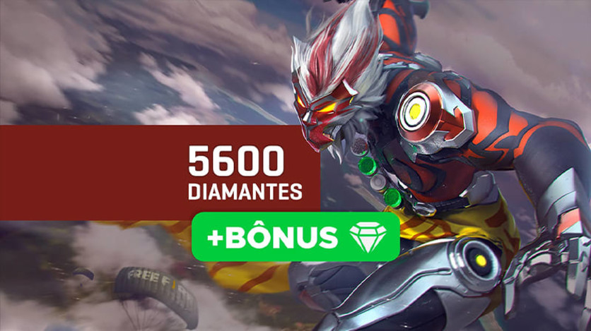 Free Fire - 520 Diamantes + 20% de Bônus - R$20,99