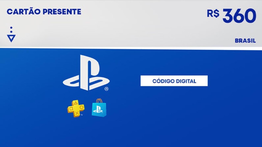 Screenshot 1 - R$360 PlayStation Store - Cartão Presente Digital