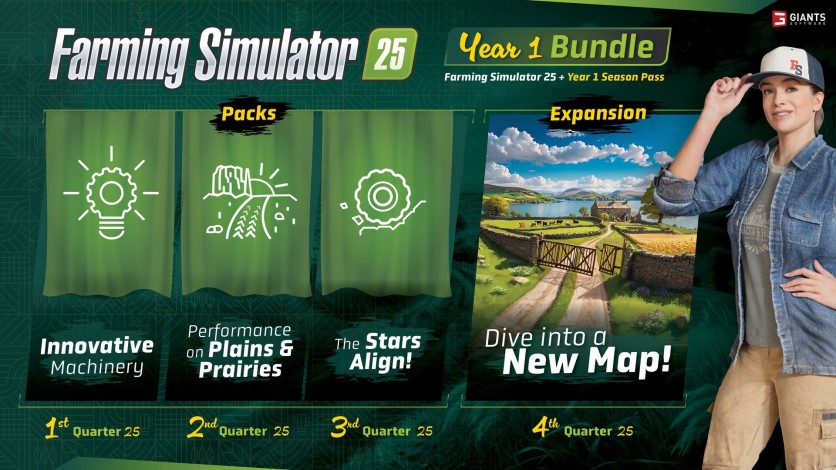 Captura de pantalla 1 - Farming Simulator 25 – Year 1 Bundle