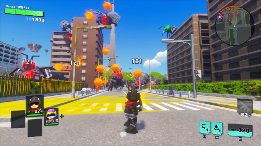 Screenshot 1 - EARTH DEFENSE FORCE: WORLD BROTHERS 2