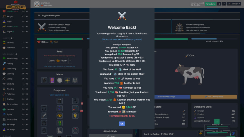 Screenshot 4 - Melvor Idle